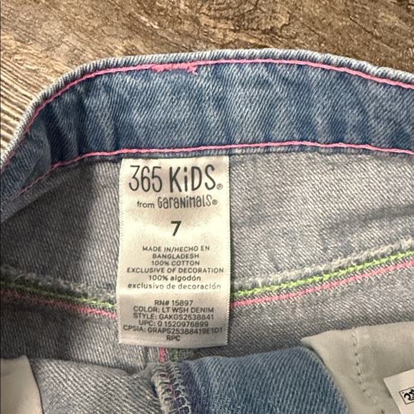 Wonder Nation Kids Embroidered Denim Shorts Set - Picture 16 of 16